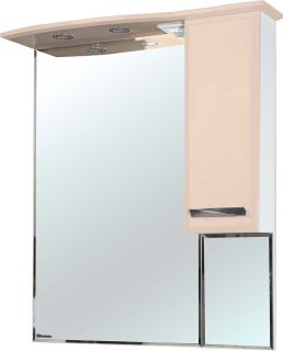 Зеркало-шкаф с подсветкой Bellezza Балтика 90см правый бежевый 00000005369